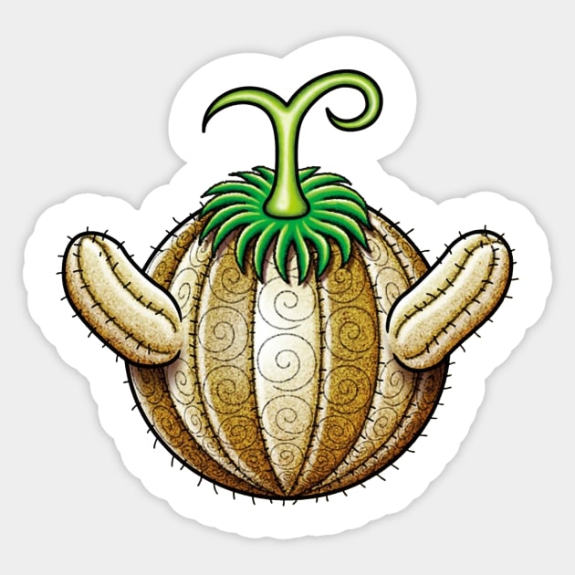 Suna Suna no Mi - Crocodile Devil Fruit - No Word Sticker by ManimeXP